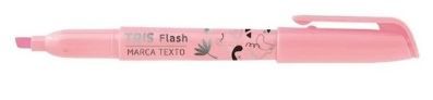 MARCA TEXTO FLASH ROSA TRIS