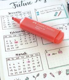 MARCA TEXTO PASTEL LARANJA