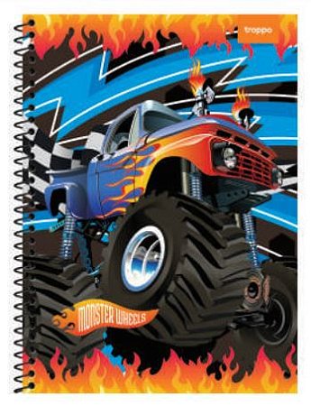 CADERNO MONSTER 1X1 96F