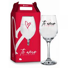 TAÇA DE VINHO TE AMO