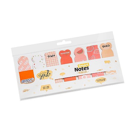 MARCA PÁGINA SMART NOTES 18X65MM-FRUTAS 20 FOLHAS