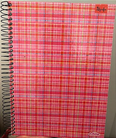 CADERNO ROSA CHIC 10X1 DGRAFIA