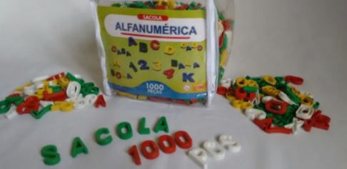 SACOLA ALFANUMÉRICA 1000 PEÇAS