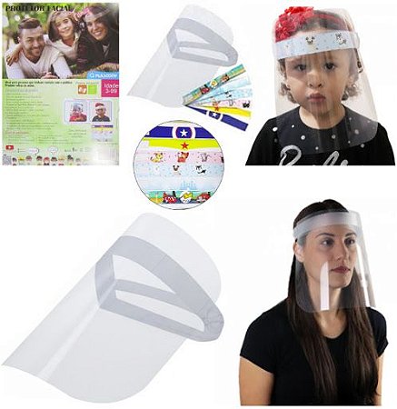PROTETOR FACIAL FAMILY TRANSPARENTE