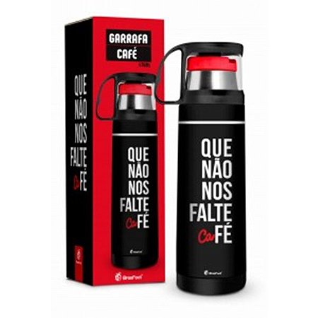 GARRAFA TÉRMICA 475ML QUE NÃO NO FALTE CAFÉ