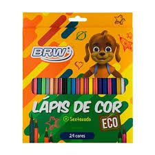 LÁPIS DE COR 24 CORES SEXTAVADO BRW