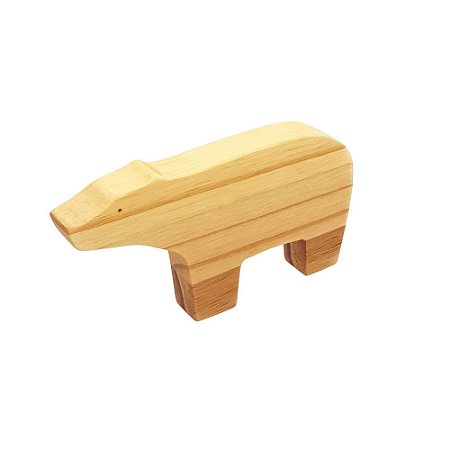 Urso de madeira - Animais de madeira