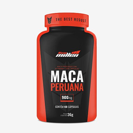 MACA PERUANA COM VITAMINA C 60 CÁPSULAS - NEW MILLEN