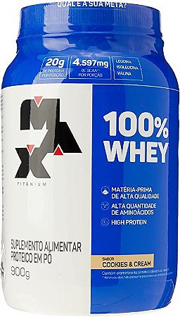WHEY 100% 900G - MAX TITANIUM