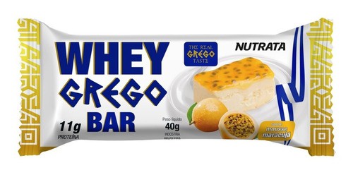 WHEY GREGO BAR MOUSSE DE MARACUJÁ (40G) NUTRATA