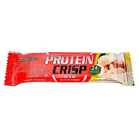 Protein Crisp Bar Leite Ninho com Creme de Avelã  45g - Integralmedica