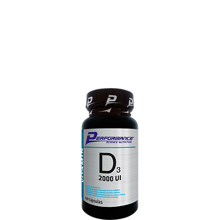 VITAMINA D3 2000 UI 100 CÁPSULAS PERFORMANCE NUTRITION