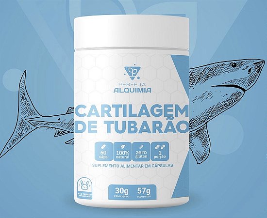 CARTILAGEM DE TUBARÃO PERFEITA ALQUIMIA - 60 CÁPSULAS