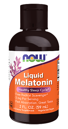 MELATONINA LÍQUIDA 3MG  59ML NOW FOODS