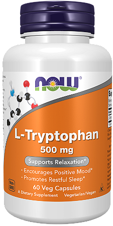 TRIPTOFANO 500MG 60 CÁPSULAS NOW FOODS