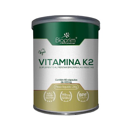 VITAMINA K2 400MG 60 CÁPSULAS BIOPRIM