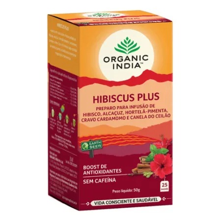 CHA ORGANIC INDIA HIBISCUS PLUS