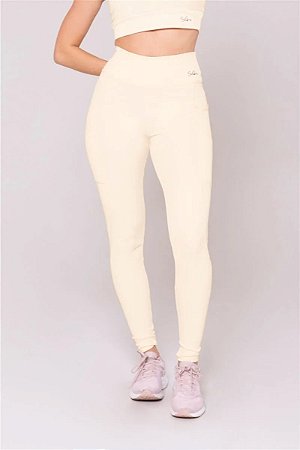 LEGGING LEMBRANÇAS OFF WHITE - SOL SPORTS
