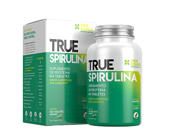 TRUE SPIRULINA 120 TABLETES - TRUE SOURCE