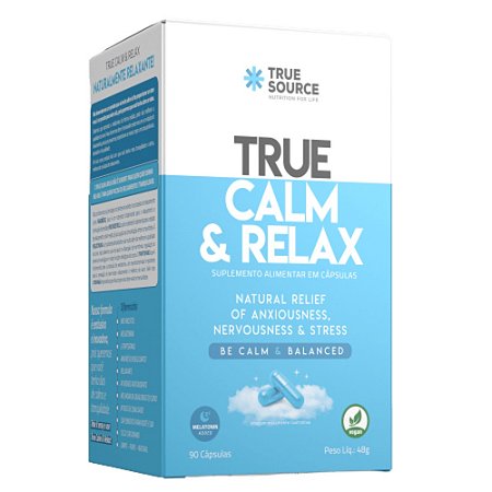 TRUE CALM & RELAX 90 CÁPSULAS (relaxante) - TRUE SOURCE