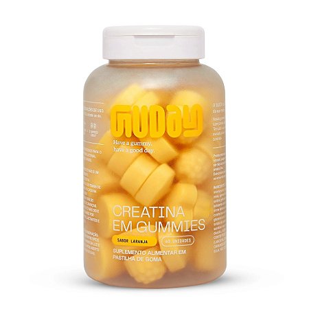 Guday Creatina Em Gummies 60 Gomas Sabor Laranja