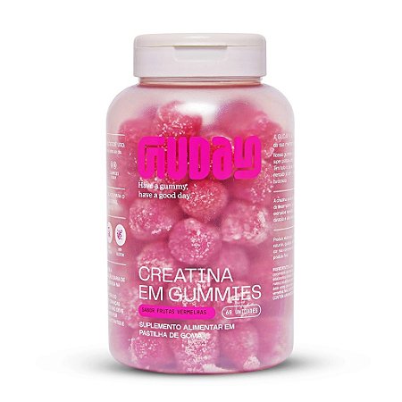Guday Creatina Em Gummies 60 Gomas Sabor Frutas Vermelhas