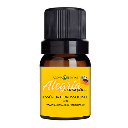 Essência Hidrossolúvel Aroma e Terapias 10ml - Alegria