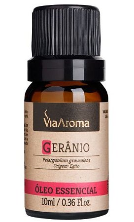 Óleo Essencial Gerânio 10ml - Via Aroma