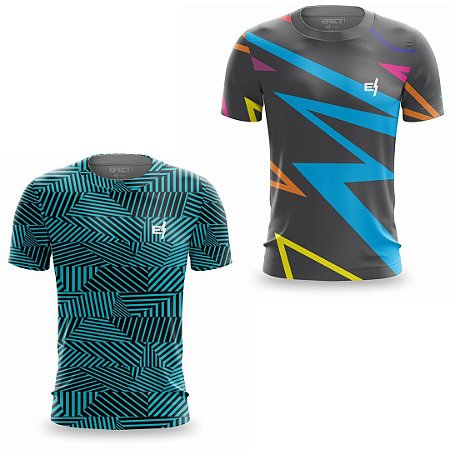 Kit 2 Camisetas Fitness Masculina - Risc e Ray