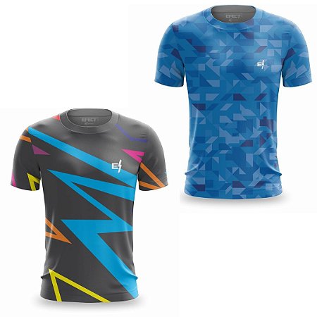 Kit 2 Camisetas Fitness Masculina - Ray e Atenas