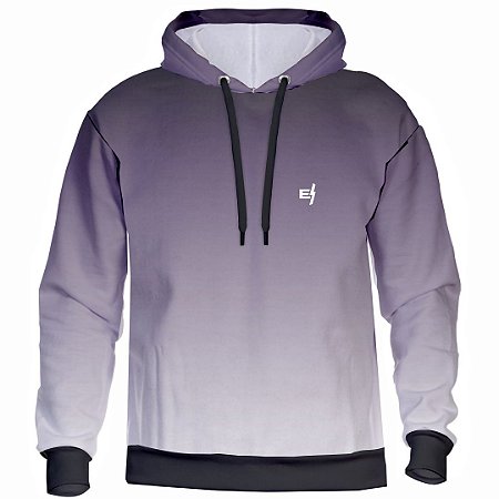 Moletom Degrade Preto Cinza