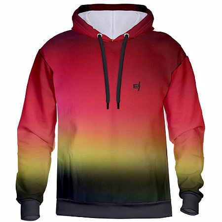 Moletom Degrade Vermelho Amarelo