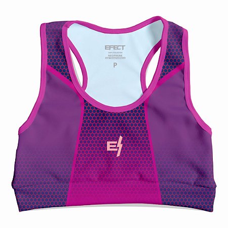 Top Cropped Efect Fitness Feminino