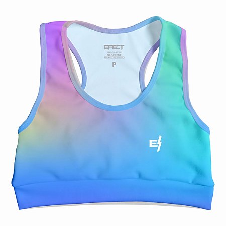 Top Cropped Efect Fitness Feminino