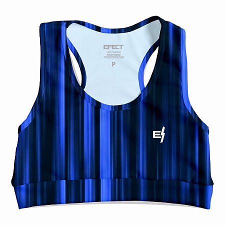 Top Cropped Efect Fitness Feminino