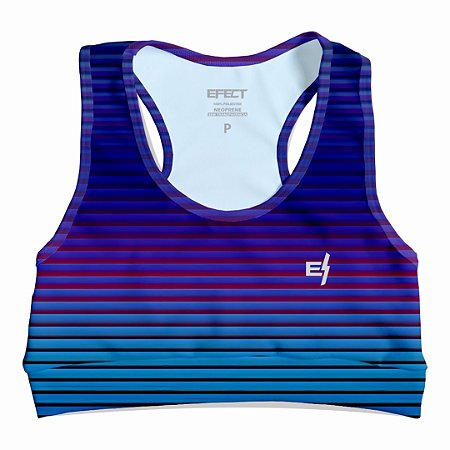 Top Cropped Efect Fitness Feminino