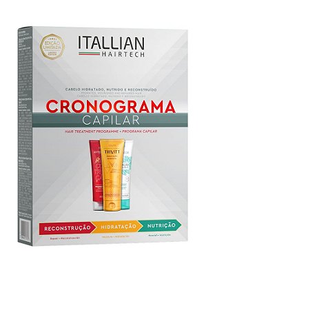 Kit de Cronograma Capilar Itallian Hairtech