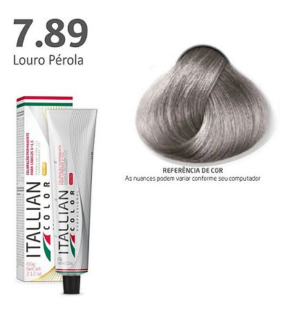 Coloração Itallian Color 60g Louro Perola 7.89