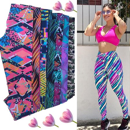 Leg Poliamida Estampada