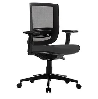 Cadeira Escritório Executiva Diretor Staff Try Rhodes Backsystem Braço Jetta Piramidal PU Preto