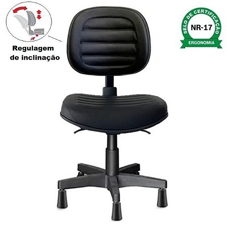 Cadeira para Confeccão Executiva Costurada Nr17 Ergonômica