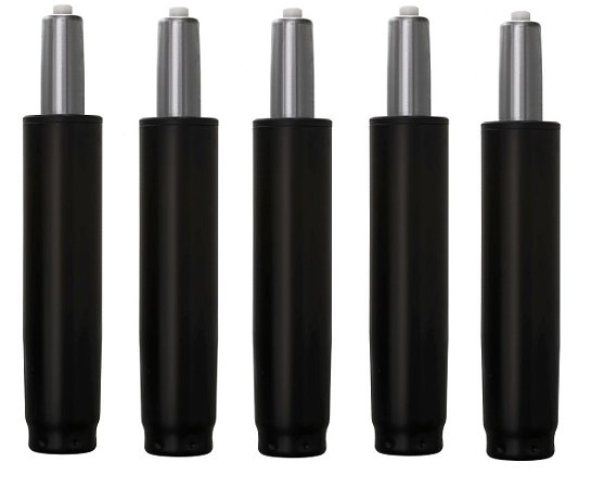 Kit 5 Pistão a gás classe III para cadeiras de escritório, suporta até 120kg. Coluna universal com alta durabilidade e padrão EN 16955