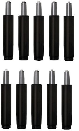Kit 10 Pistão a gás classe III para cadeiras de escritório, suporta até 120kg. Coluna universal com alta durabilidade e padrão EN 16955