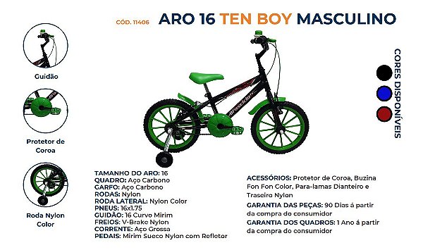 BICICLETA ARO 16 CHILD - Meireles Bike