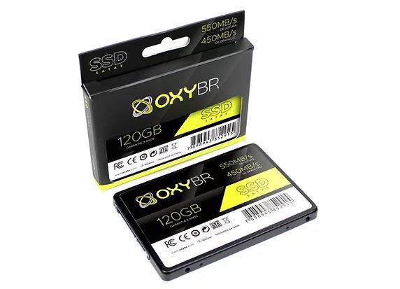 SSD 120GB OXYBR SATA III 550 MB/s Leitura, 450 MB/s Gravação