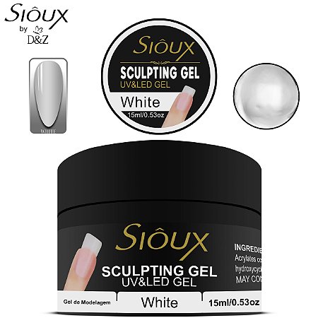 Gel Sculpting Sioux LED UV 15ml Seca Rápido Escupidor Modelagem - POINT MIX  ACESSORIOS