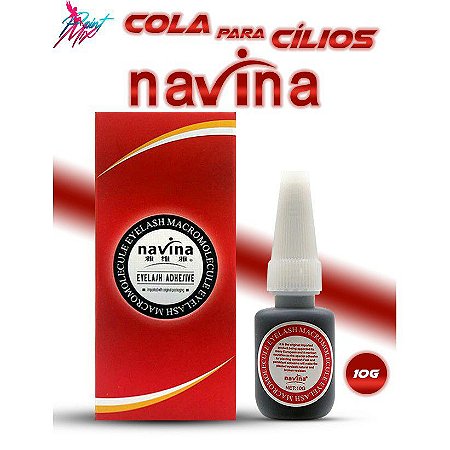 Cola Navina para Alongamento de Cílios Vermelha 10g Profissional - POINT  MIX ACESSORIOS