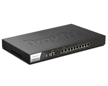 DrayTek Vigor 3910 - Roteador Multi-WAN-Links, Fiber Router, SD-WAN, Load Balance, WANs 9 GBPS, VPN 500 Us., VPN 500 Túneis LAN-TO-LAN, Firewall Security, VLANs, Controlador AP e SWITCHS |Adquira em Até 72x *** Clique em Consulte o Preço ou no WhatsApp