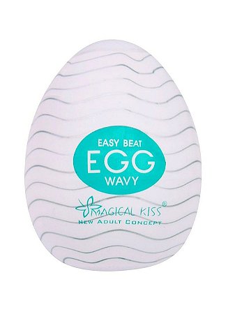 Masturbador Masculino Egg Wavy de Silicone