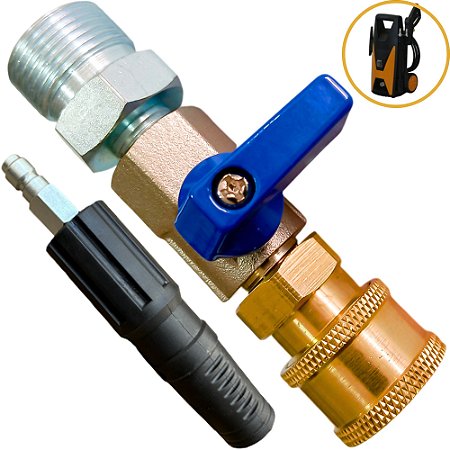 Kit Registro + Engate Rápido Para Lavadora Wap Comfort